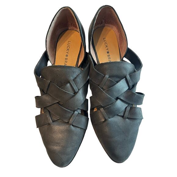 Lucky Brand Black Preekah Leather Bootie 8M / 38.5 - Picture 2 of 7